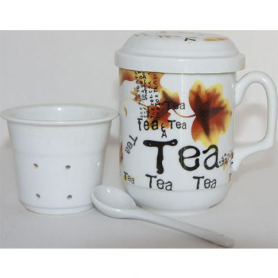 Beautiful Tea/Coffee Warmer with Silver Glitter Design